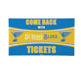 Evergreen Enterprises - St. Louis Blues 16" x 28" Come Back with Tickets Indoor/Outdoor Mat - Multicolor