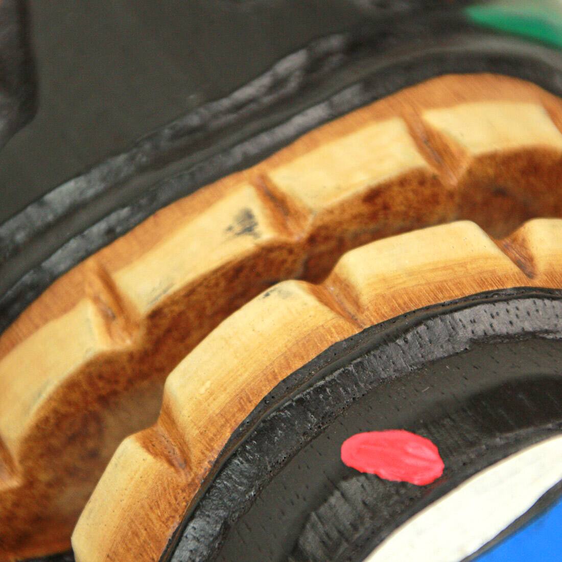 Alt View 8. Zeckos - Set of 5 Polynesian Style Wooden Tiki Masks 10 in. - Multicolored.