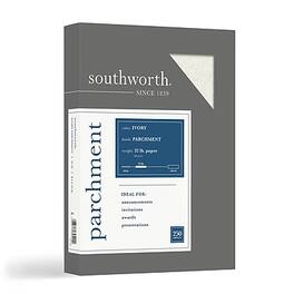 Southworth - Parchment Specialty Multipurpose Paper, 32 lbs., 8.5" x 11", 250/Box - Beige