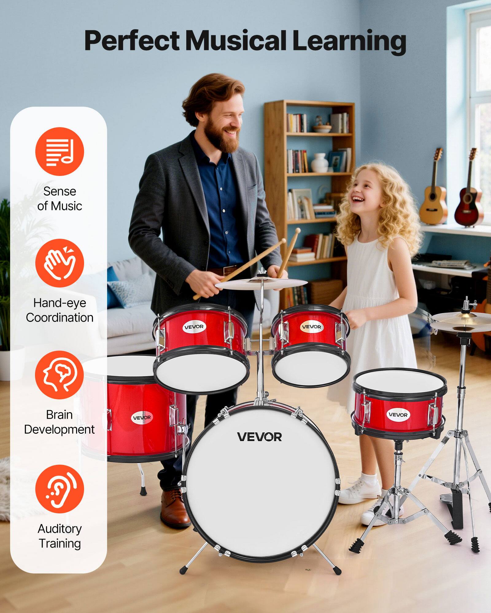 Perfect Musical Learning

- Sense of Music
- Hand-eye Coordination
- Brain Development
- Auditory Training