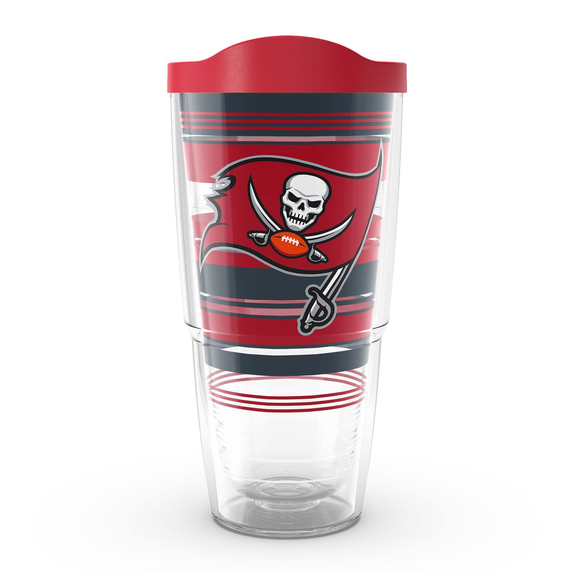 Front. Tervis - Tampa Bay Buccaneers 24oz. Hype Stripe Classic Tumbler - Multicolor.