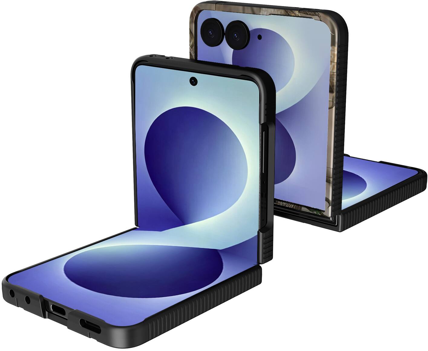 Alt View 4. Nakedcellphone - Slim Case for Samsung Galaxy Z Flip 8 Phone - Compatible with MagSafe - Camo.