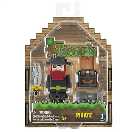 Terraria
WARNING: CHOKING HAZARD - Small parts. Not for children under 3 years.
6+ PIRATE
j 13604