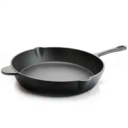 Gibson - General Store Addlestone 12 in. Preseasoned Round Cast Iron Frying Pan - Black