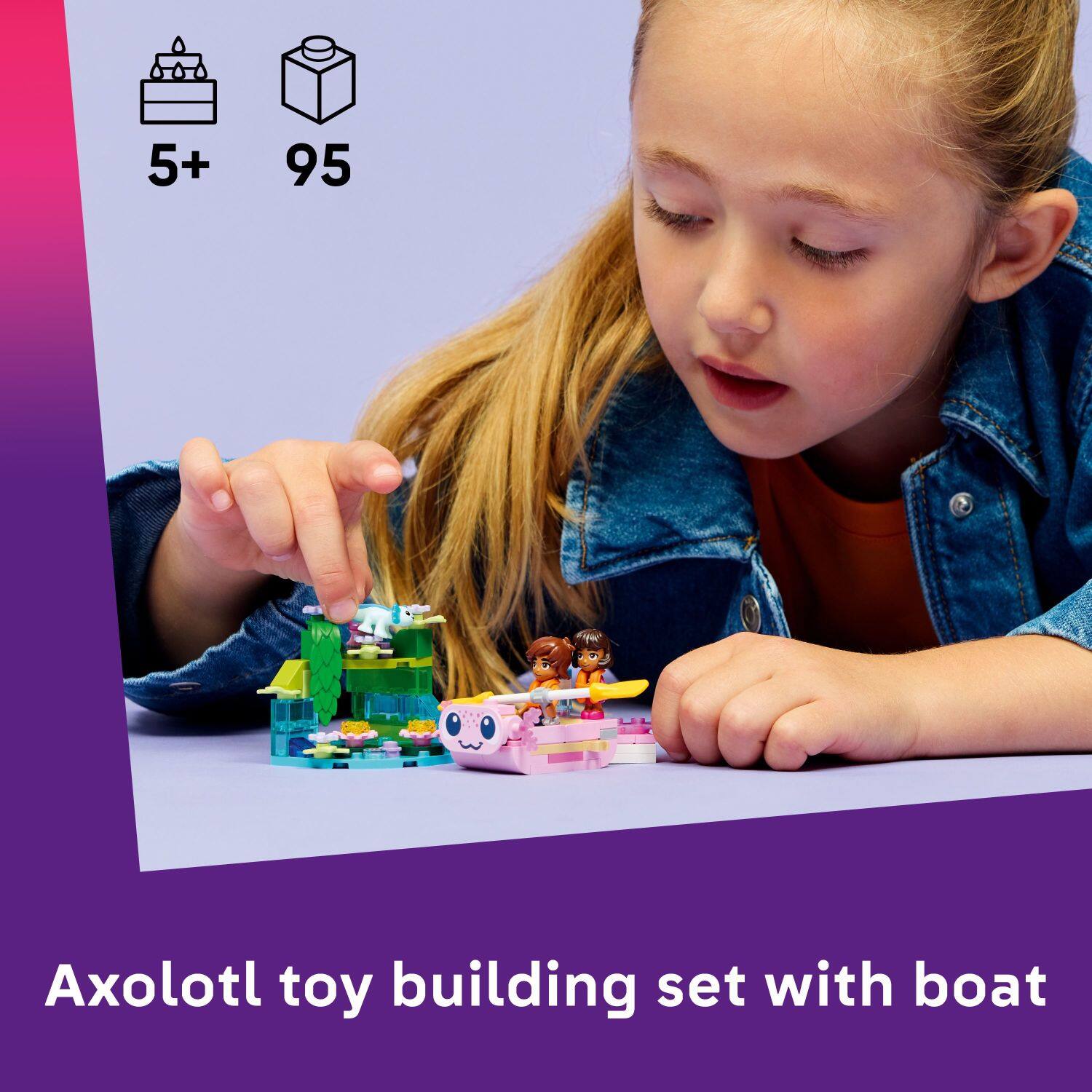 5+ 95  
Axolotl toy building set with boat