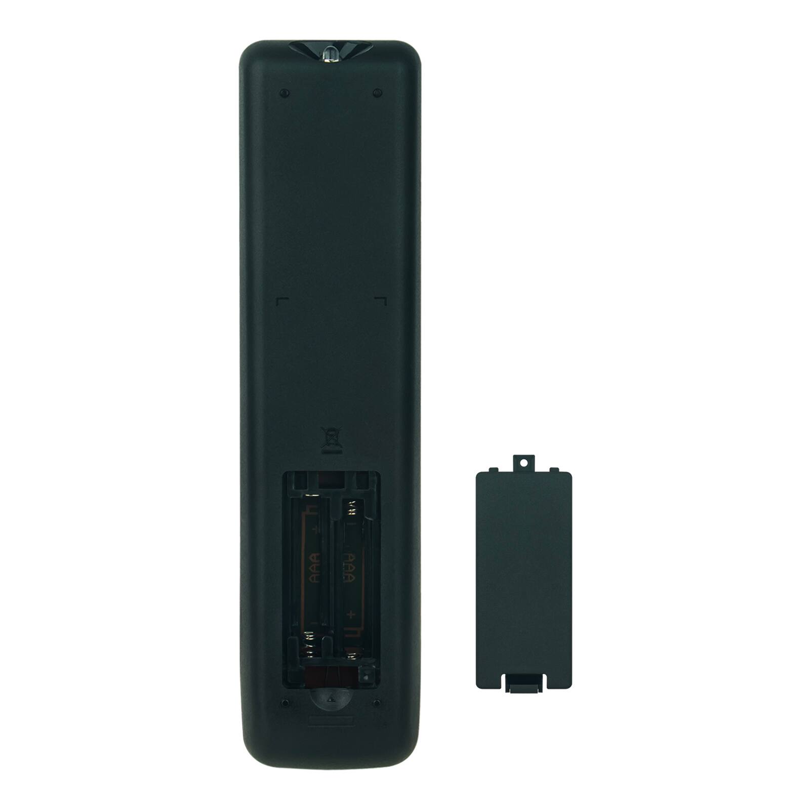 The text on the image reads:

"AAA AAA +"

This indicates that the device uses two AAA batteries.