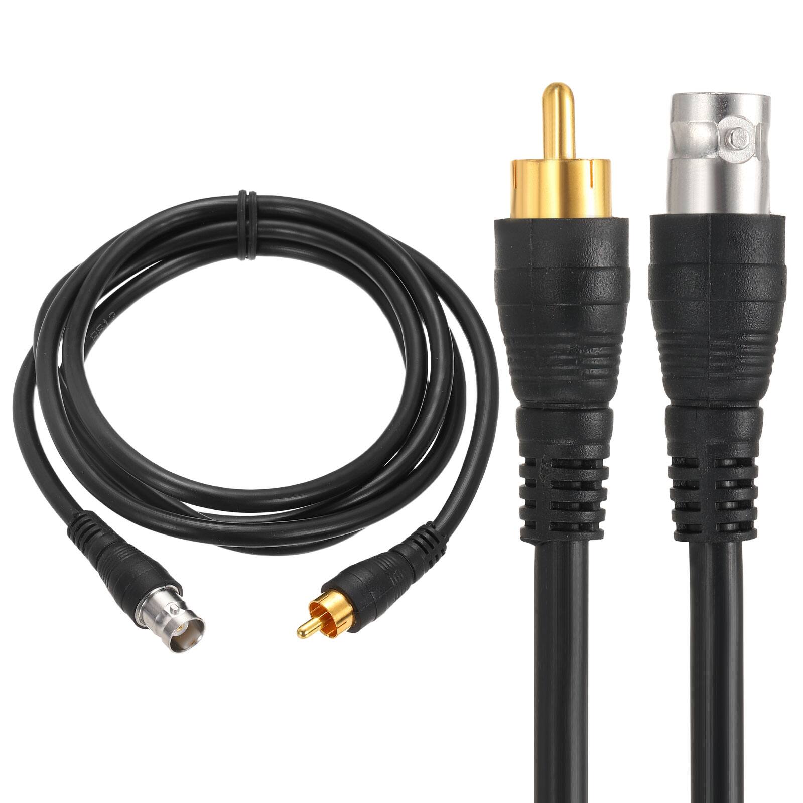 Front. Unique Bargains - BNC Female to RCA Male Coaxial Cable 5FT 75-Ohm Camera Cable Cord for DVR CCTV Security System Monitor Video - Black.