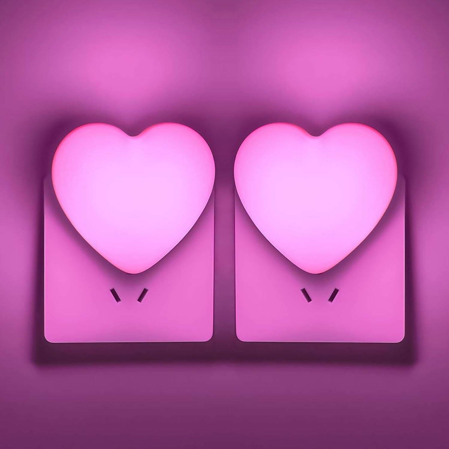 Front. MAGICAL RUBS - Night Lights Plug Into Wall Led Light For Cute Nightlight With Auto Dusk To Dawn Sensor Soft Warm Bedroom Bathroom... - 2Pack Pink.