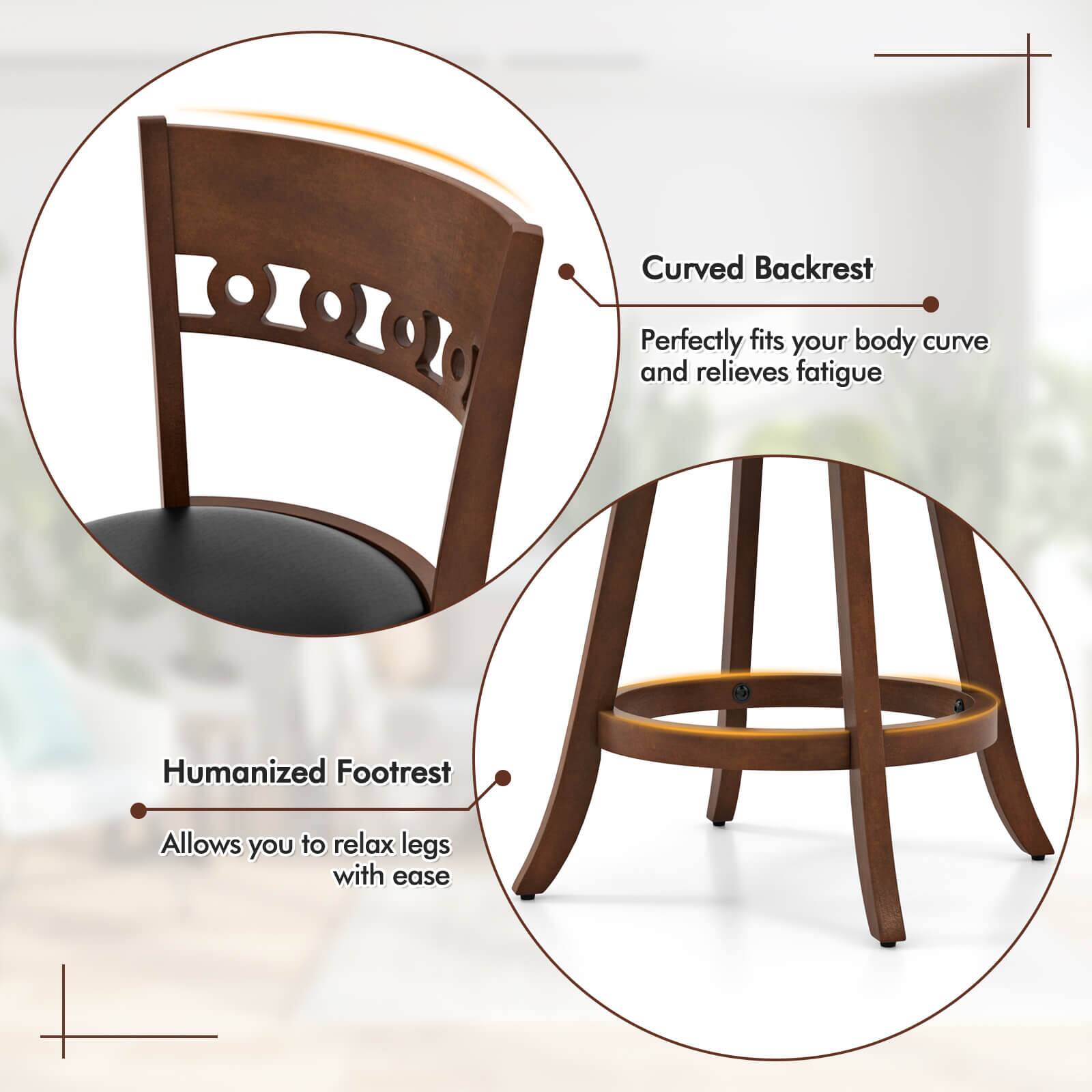 Curved Backrest: Perfectly fits your body curve and relieves fatigue

Humanized Footrest: Allows you to relax legs with ease