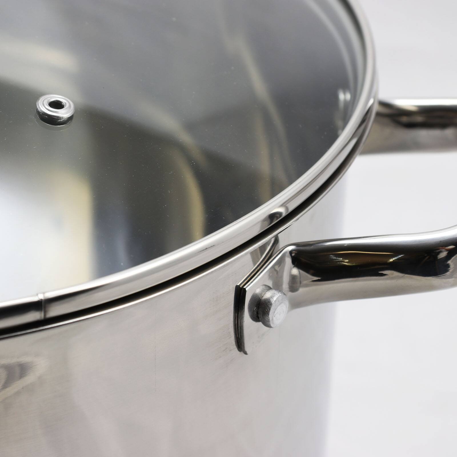 Alt View 1. Oster - Oster Adenmore 16 Quart Stainless Steel Stock Pot With Tempered Glass Lid - Silver.