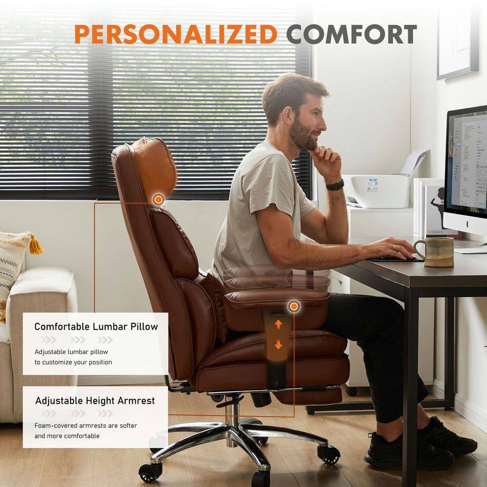 PERSONALIZED COMFORT

Comfortable Lumbar Pillow  
Adjustable lumbar pillow to customize your position

Adjustable Height Armrest  
Foam-covered armrests are softer and more comfortable