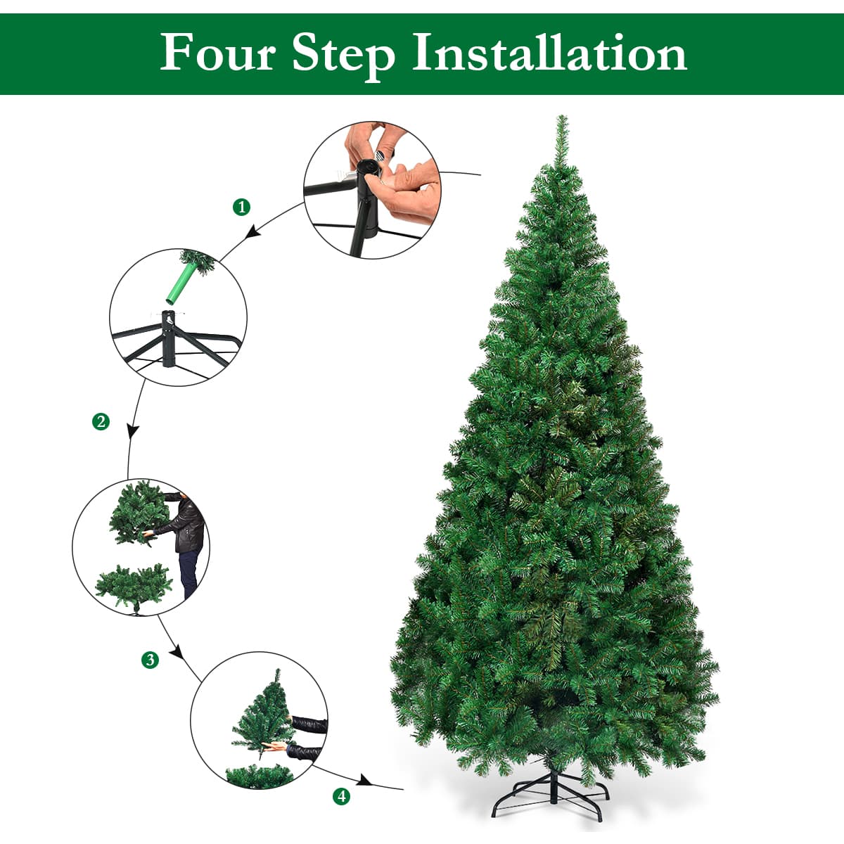 Four Step Installation: 1. 2. 3. 4.