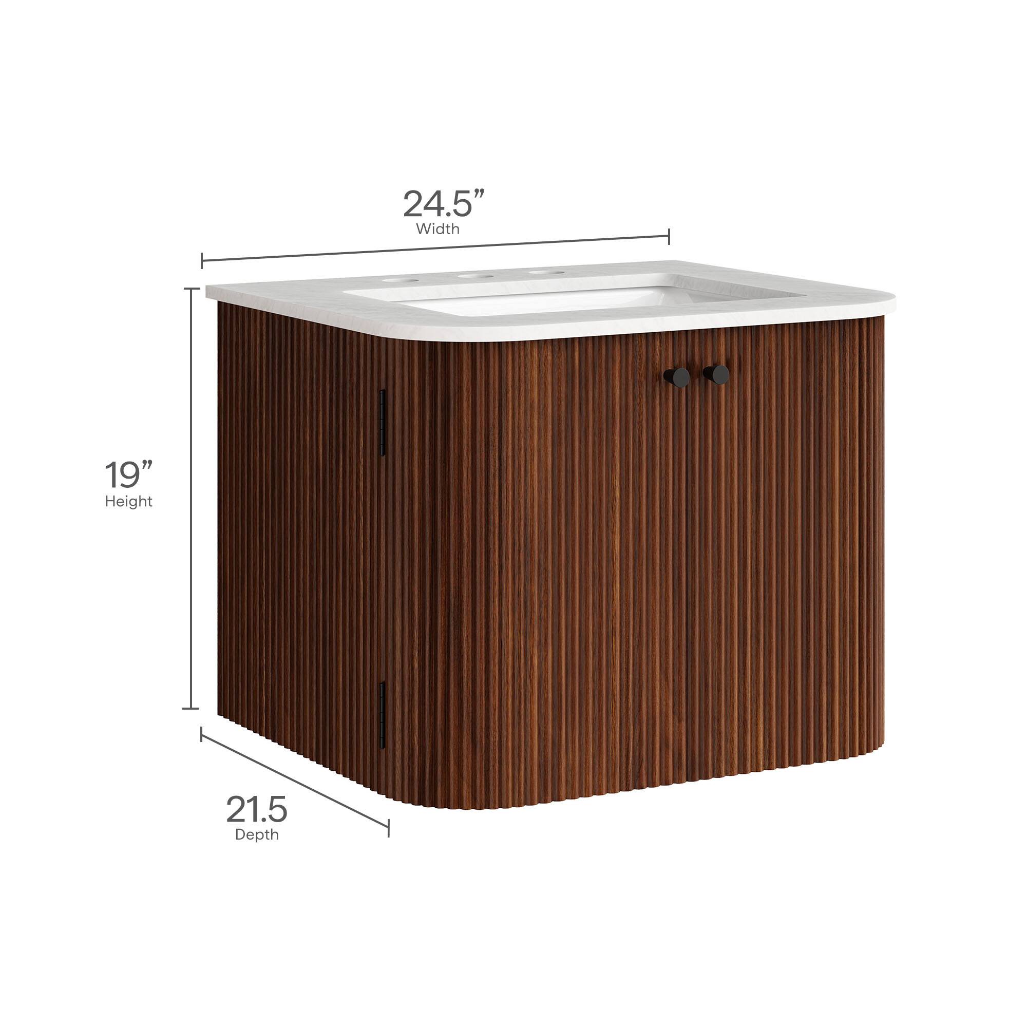 24.5" Width  
19" Height  
21.5" Depth