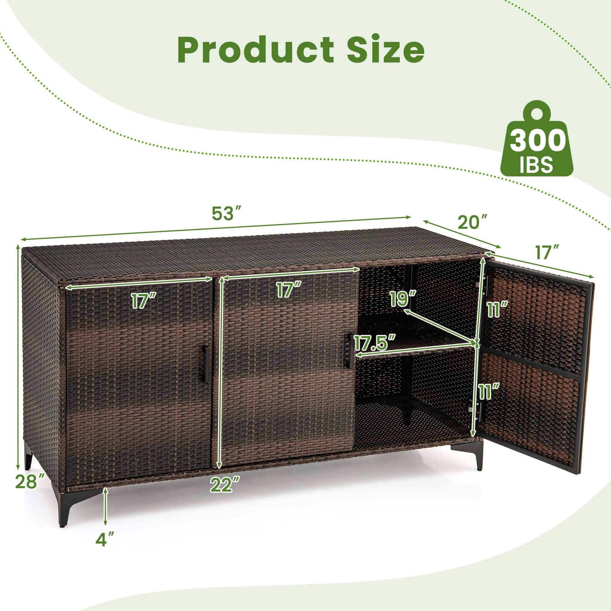 Product Size: 300 IBS
Dimensions: 53" x 20" x 17"

The image shows a product with dimensions of 53" x 20" x 17". The product is described as having a size of 300 IBS.