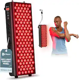 LifePro - BioHeal Red Light Therapy Panel - 120 Dual Chip LEDs for 660nm & 850nm Full Body Near Infrared Therapy