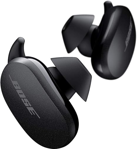 Angle. Bose - Bose QuietComfort Noise Cancelling Earbuds-Bluetooth Wireless Earphones, Triple Black.