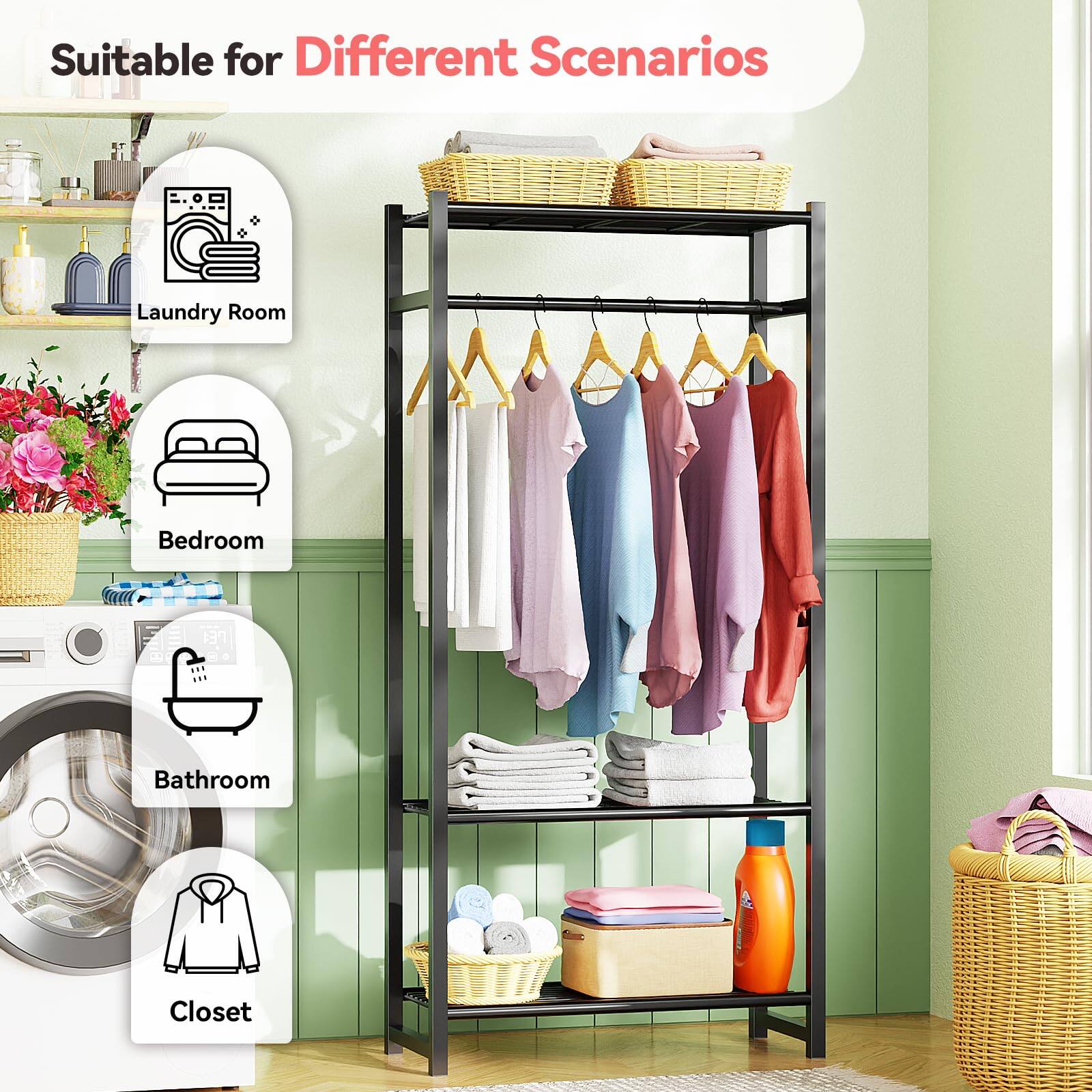 Suitable for Different Scenarios

- Laundry Room
- Bedroom
- Bathroom
- Closet