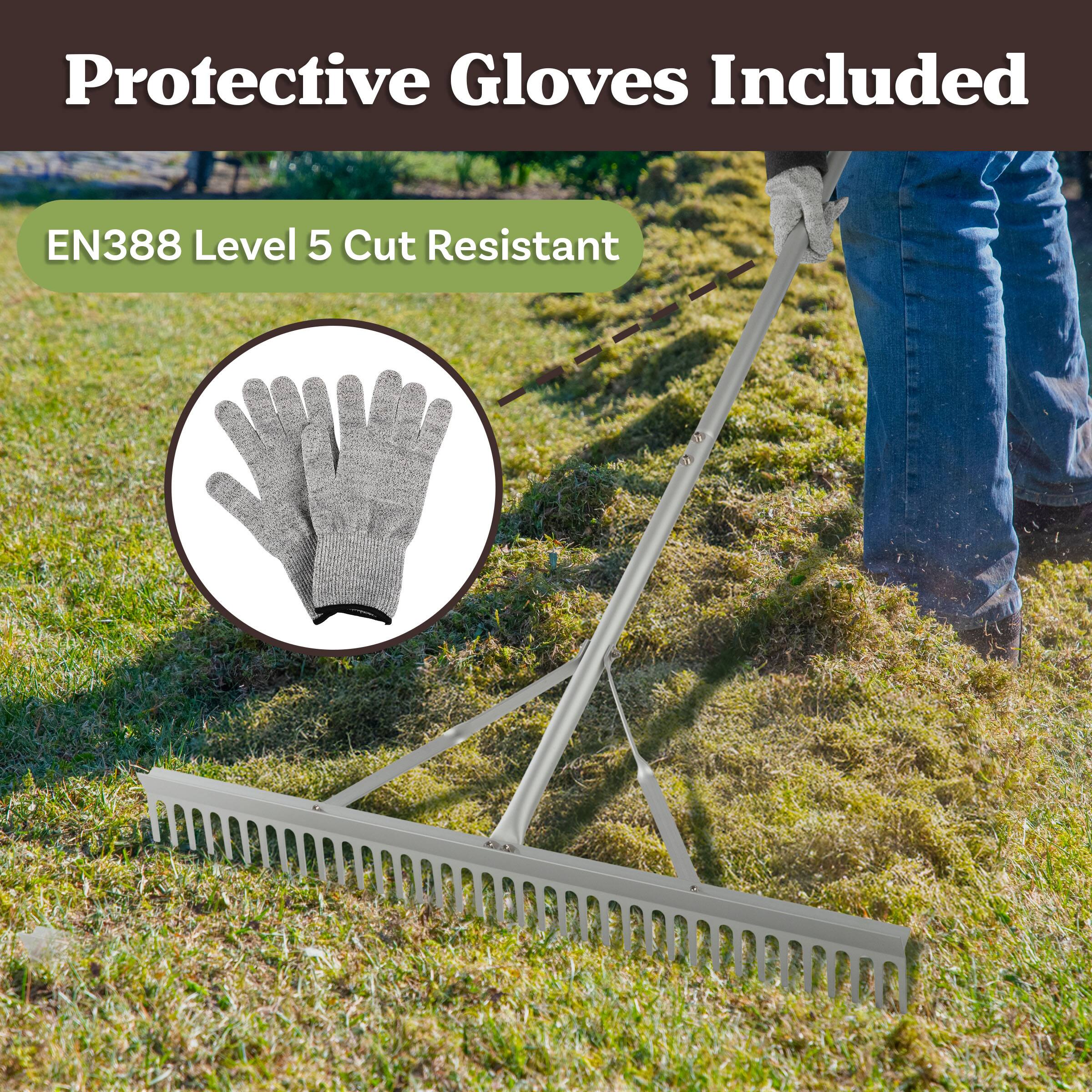 Protective Gloves Included  
EN388 Level 5 Cut Resistant