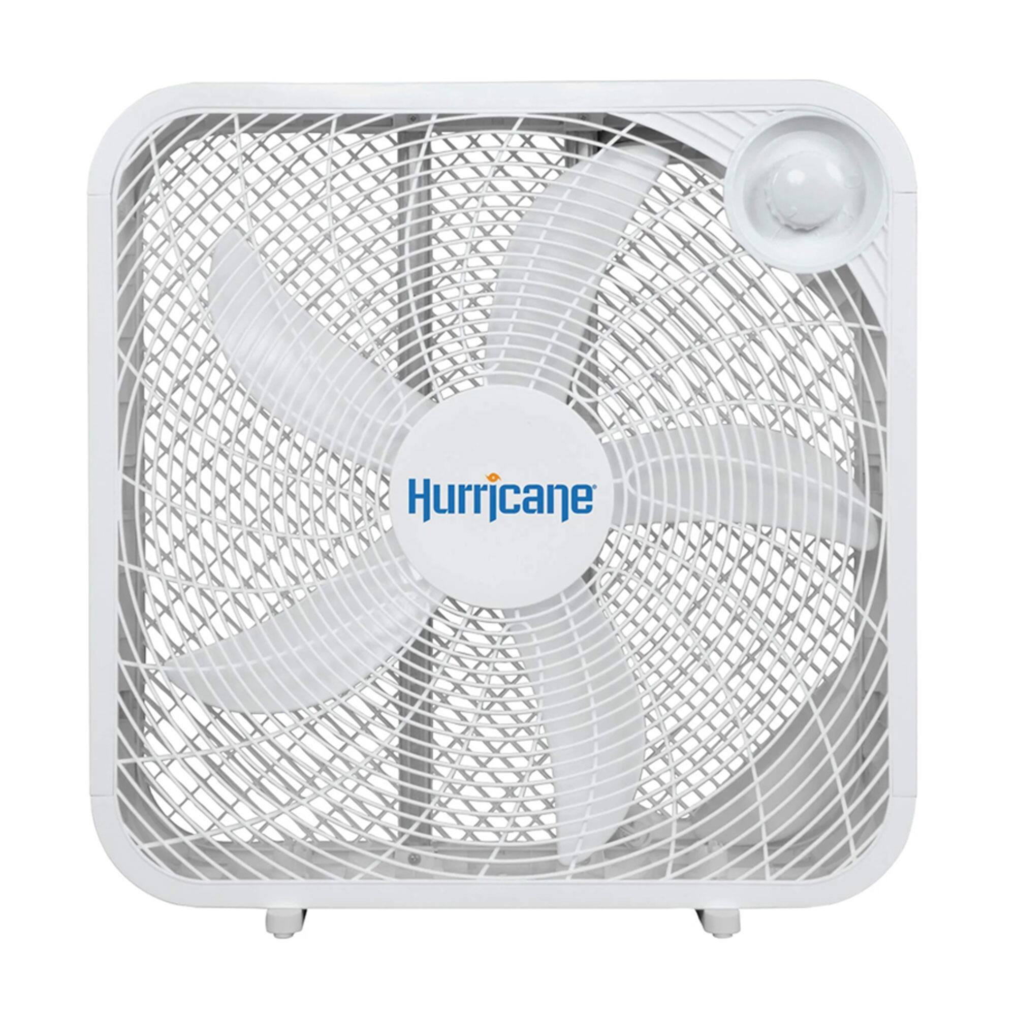 Alt View 5. Hurricane - Hurricane 20 Inch Classic Series Floor Box Fan with 3 Efficient Speed Settings - White.