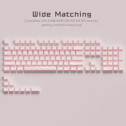 Wide Matching Compatible with 61/68/84/87/98/100/104 MX switches gaming mechanical keyboard.