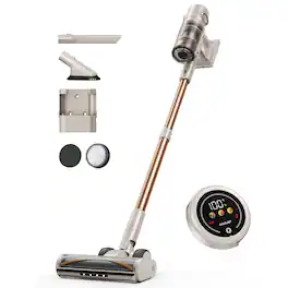 Honiture - Cordless Vacuum Cleaner,80Mins/50kpa P7 Pro Vacuum Cleaners for Home - Golden