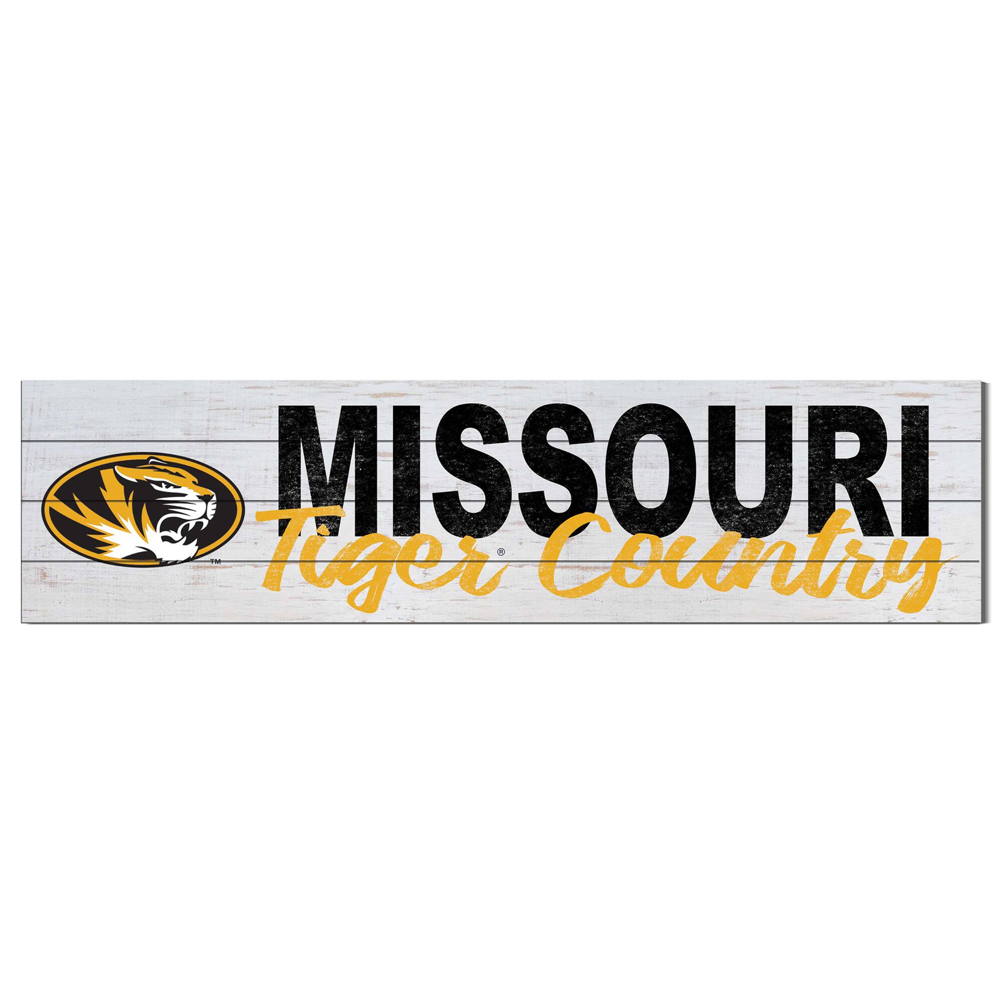 Missouri Tigers 40'' x 10'' Logo Sign