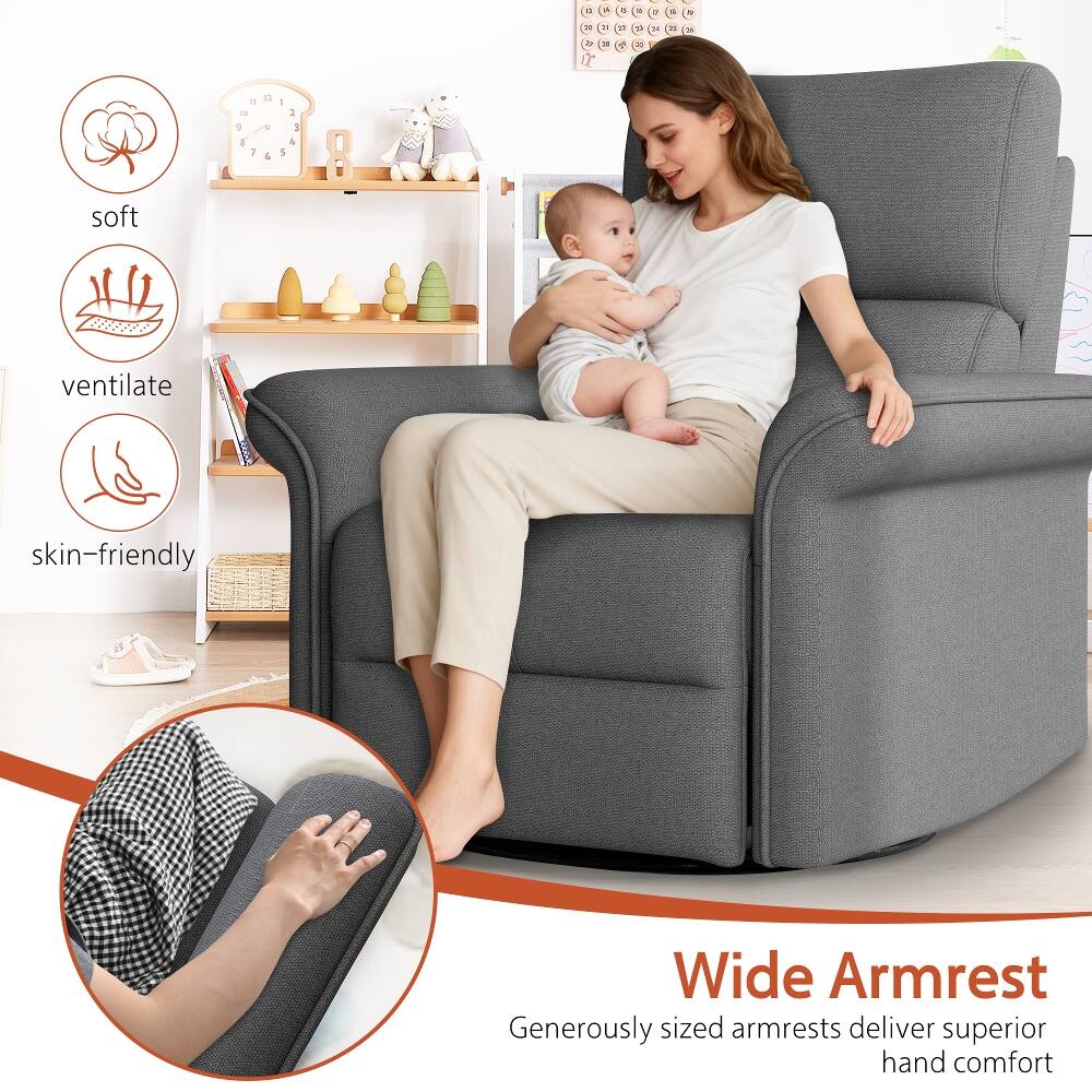 - 3
- . - - . T1 - - T + - -  g 1 1 9 & - 1 b & 1 soft ventilate skin-friendly Wide Armrest Generously sized armrests deliver superior hand comfort
