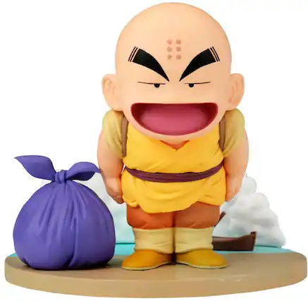 Front. PopMarket - Banpresto - Dragon Ball - History Box - Krillin Statue - COLLECTIBLES - Multicolor.