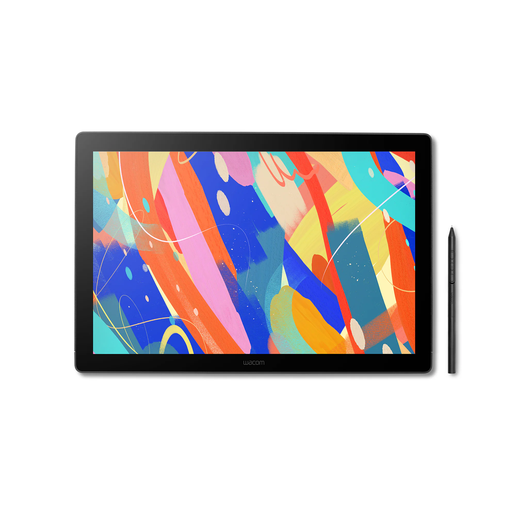 Front. Wacom - Cintiq 16 Drawing Tablet - Black.