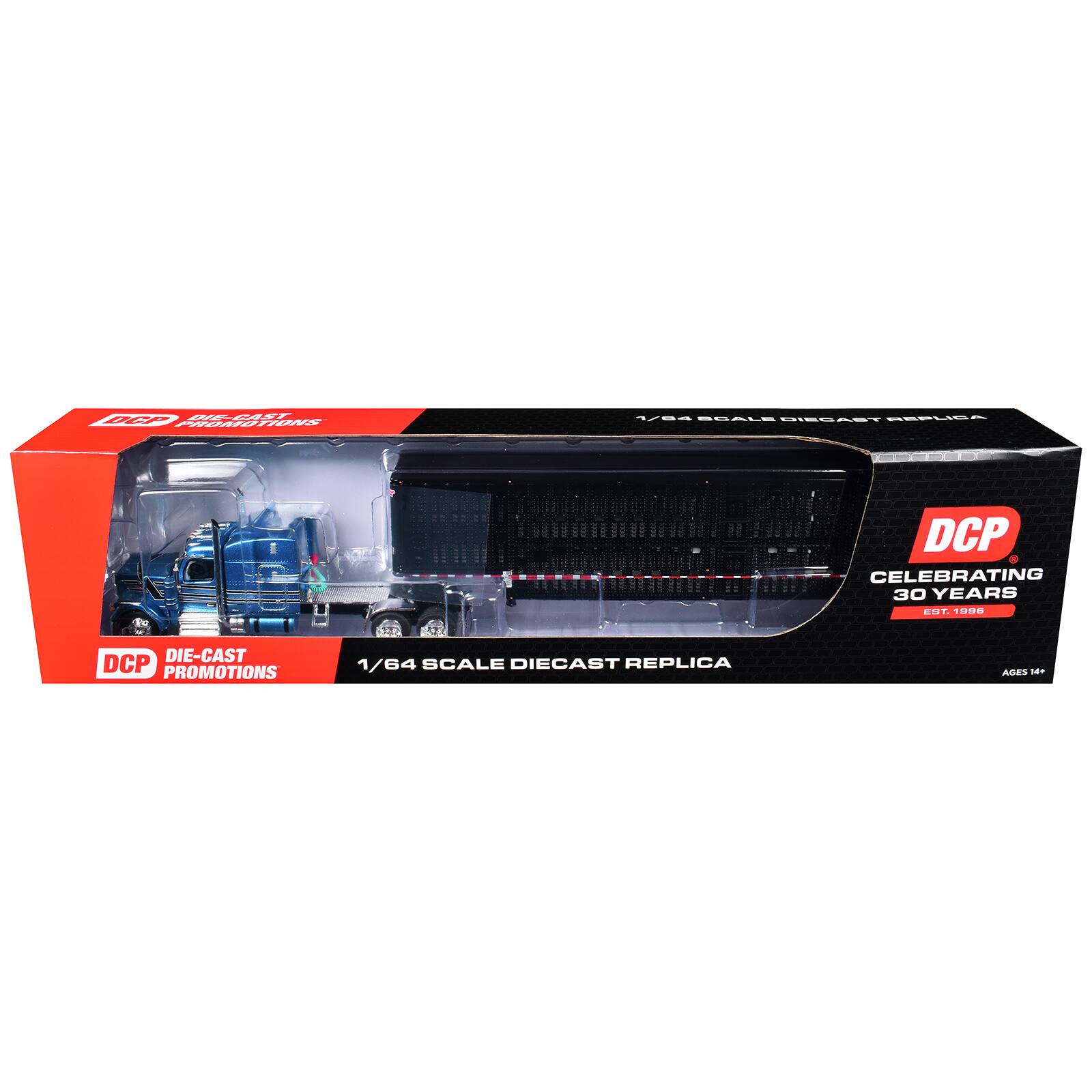 DCP DIE-CAST PROMOTIONS  
1/64 SCALE DIECAST REPLICA  
DCP CELEBRATING 30 YEARS EST. 1998  
DIE-CAST DCP PROMOTIONS  
AGES 14+