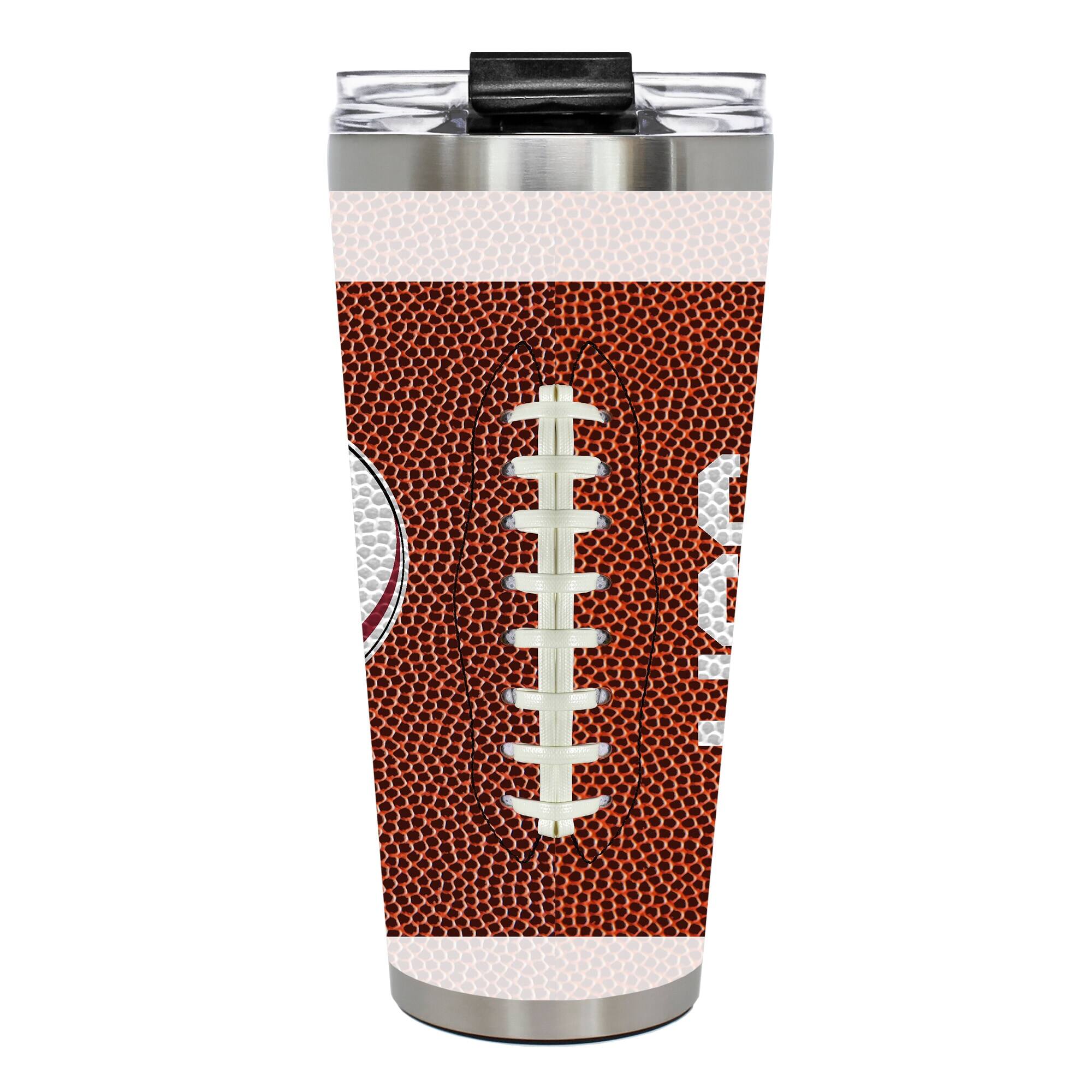 Alt View 2. Great American Products - South Carolina Gamecocks 32oz. Big Slim Game Ball Travel Tumbler - Brown.