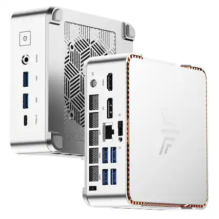 The corrected text is:
- AUDIO
- USB
- USB
- TYPE-C
- DC
- HDMI
- LAN
- DP