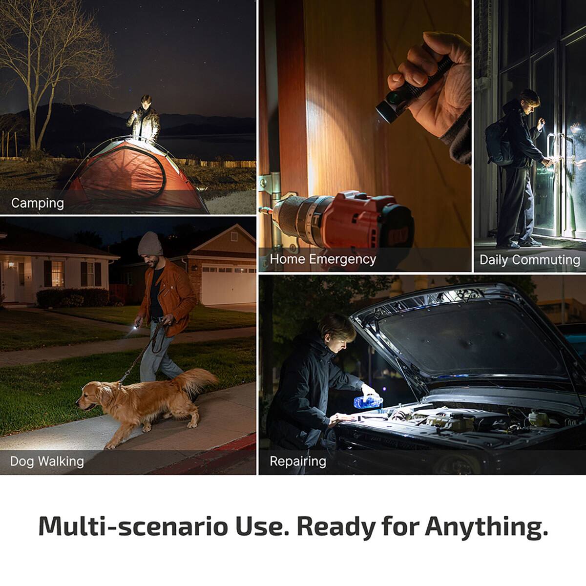 Camping Home Emergency Daily Commuting Dog Walking Repairing Multi-scenario Use. Ready for Anything.