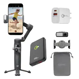 DJI - Osmo Mobile 7P Smartphone Gimbal, with Power Bank Wall Charger