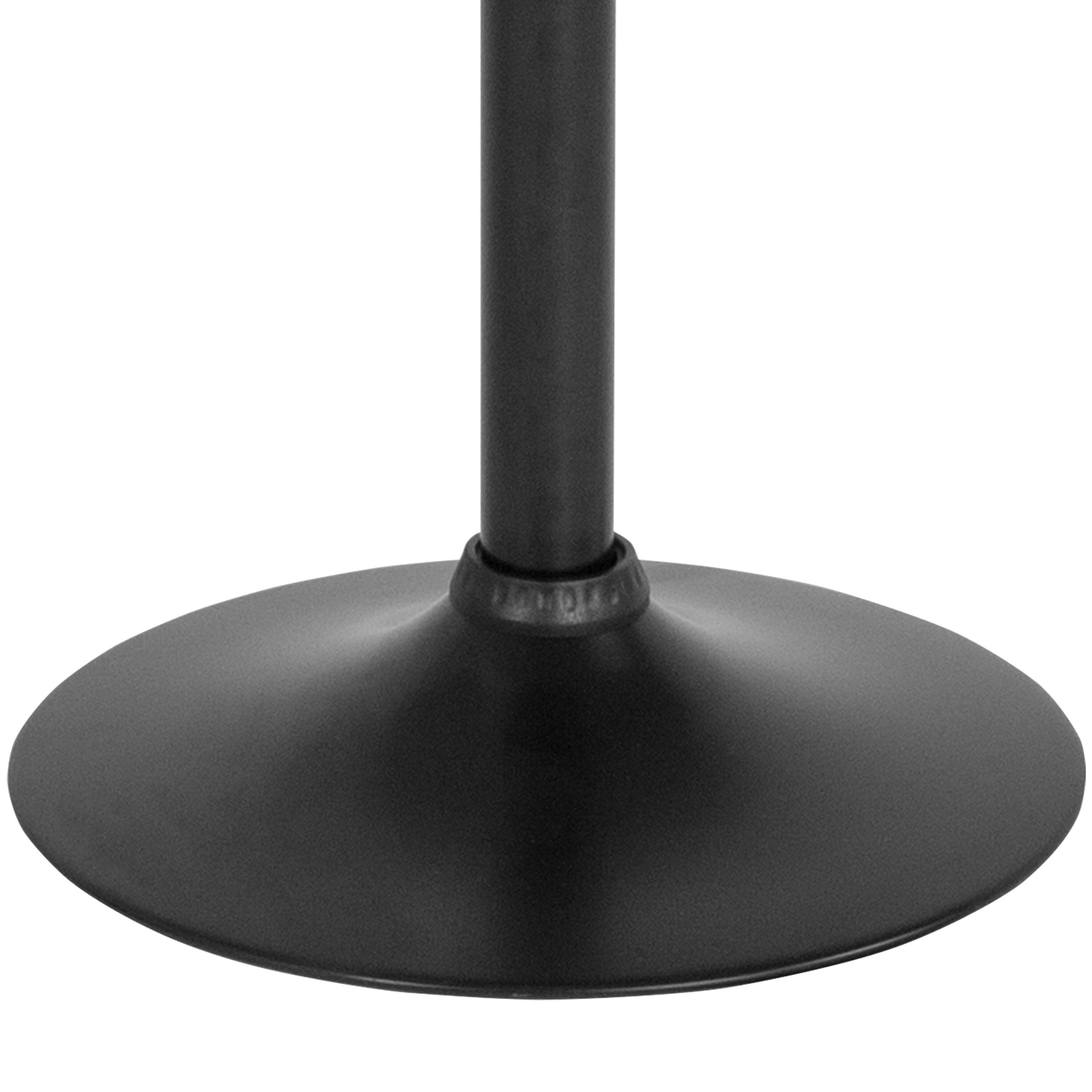 Alt View 19. Alamont Home - Madrid Series Adjustable Height Retro Barstool - Black.