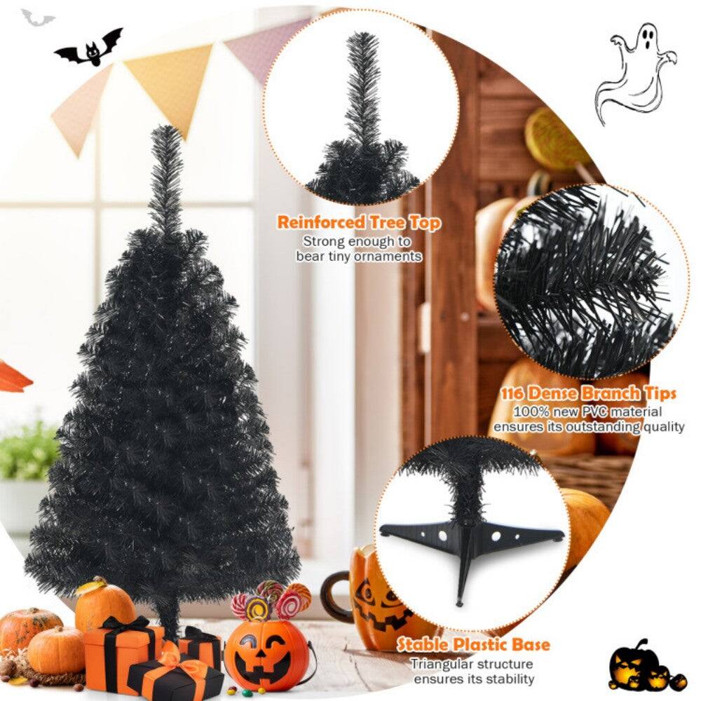 - Reinforced Tree Top: Strong enough to bear tiny ornaments
- 116 Dense Branch Tips: 100% new PVC material ensures its outstanding quality
- Stable Plastic Base: Triangular structure ensures its stability