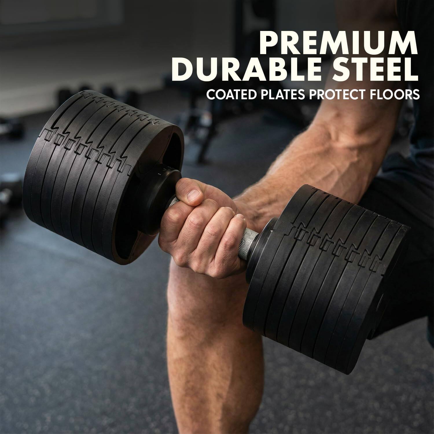 PREMIUM DURABLE STEEL  
COATED PLATES PROTECT FLOORS