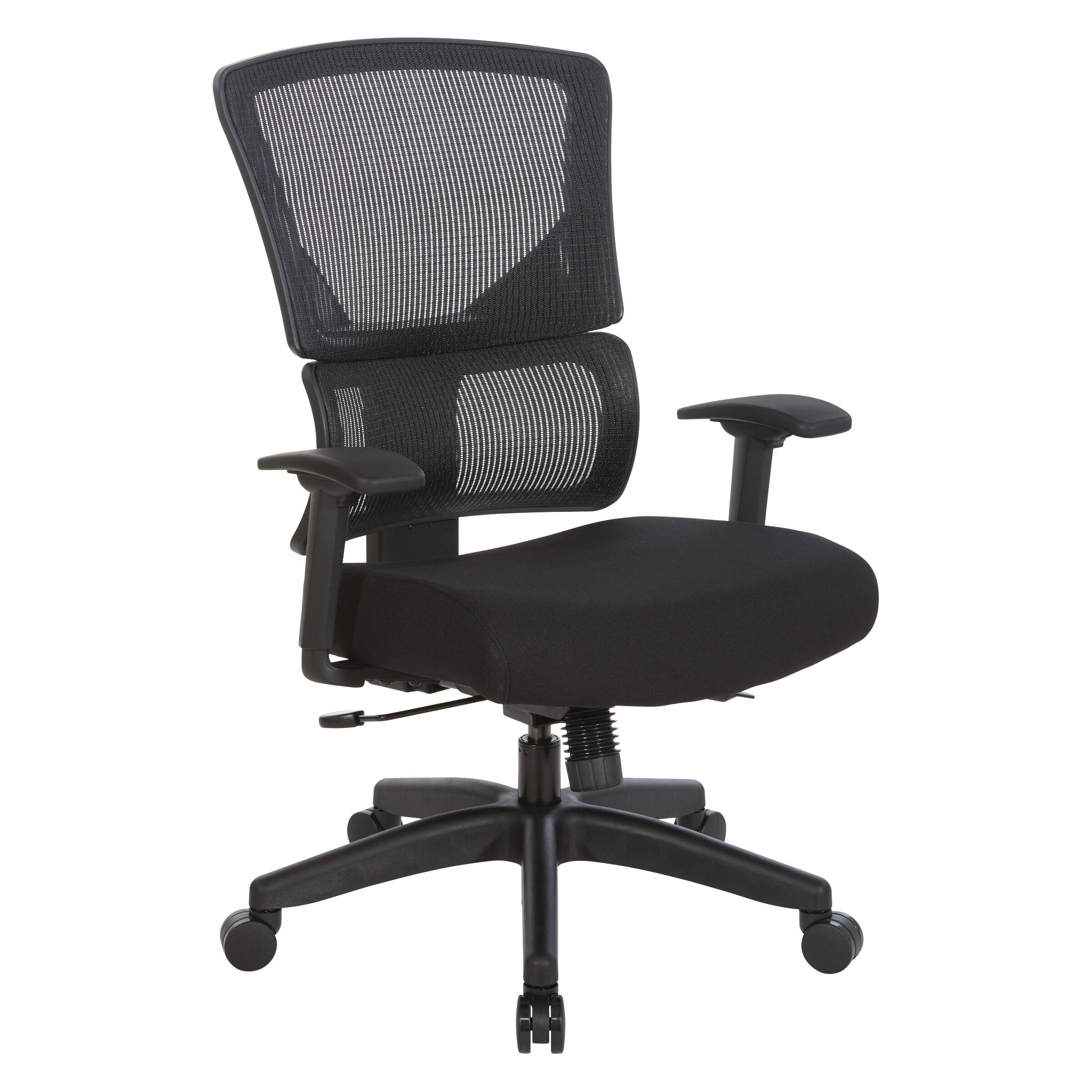 Angle. Office Star Products - Vertical Matrix Back Manager's Chair - Black.
