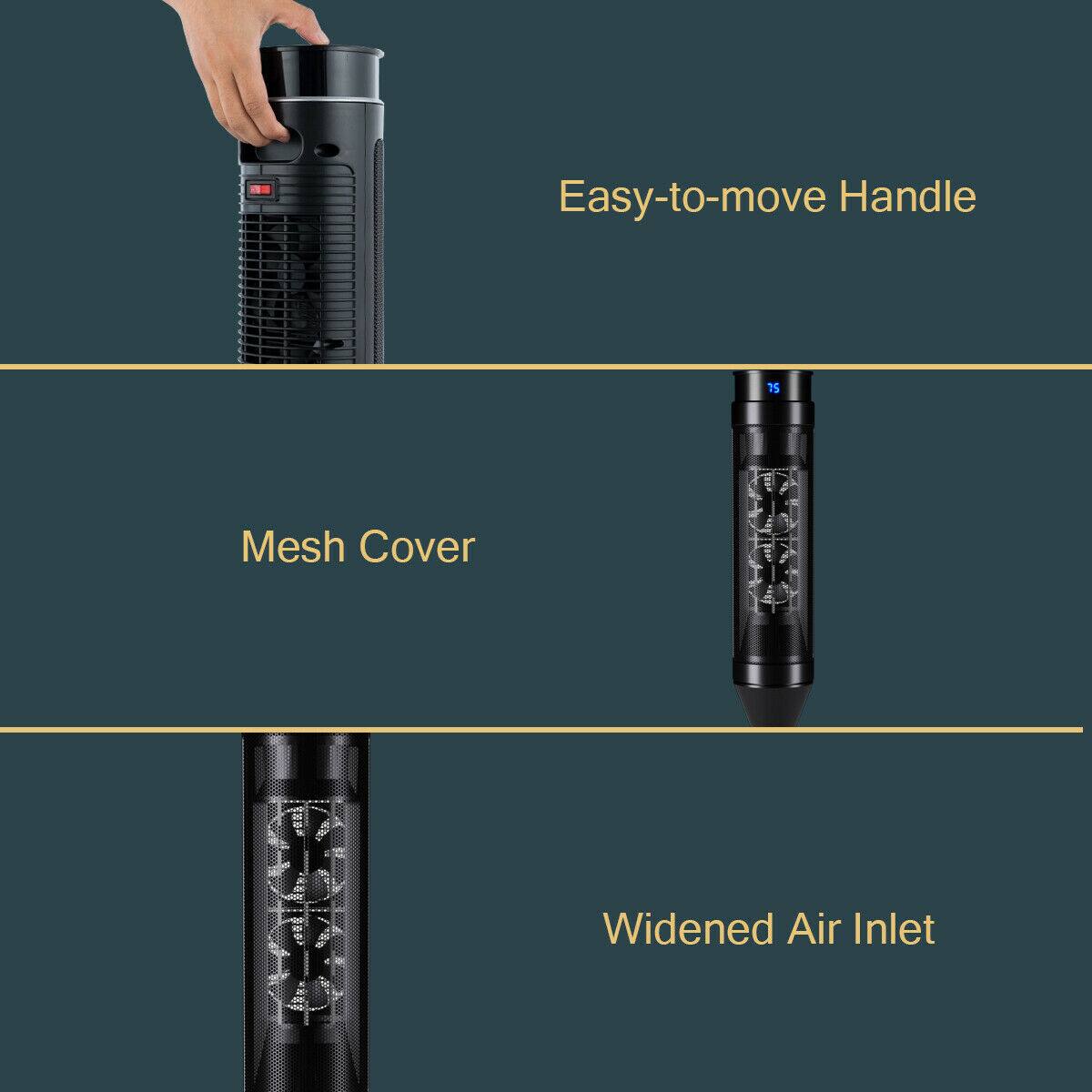 Easy-to-move Handle  
Mesh Cover  
Widened Air Inlet