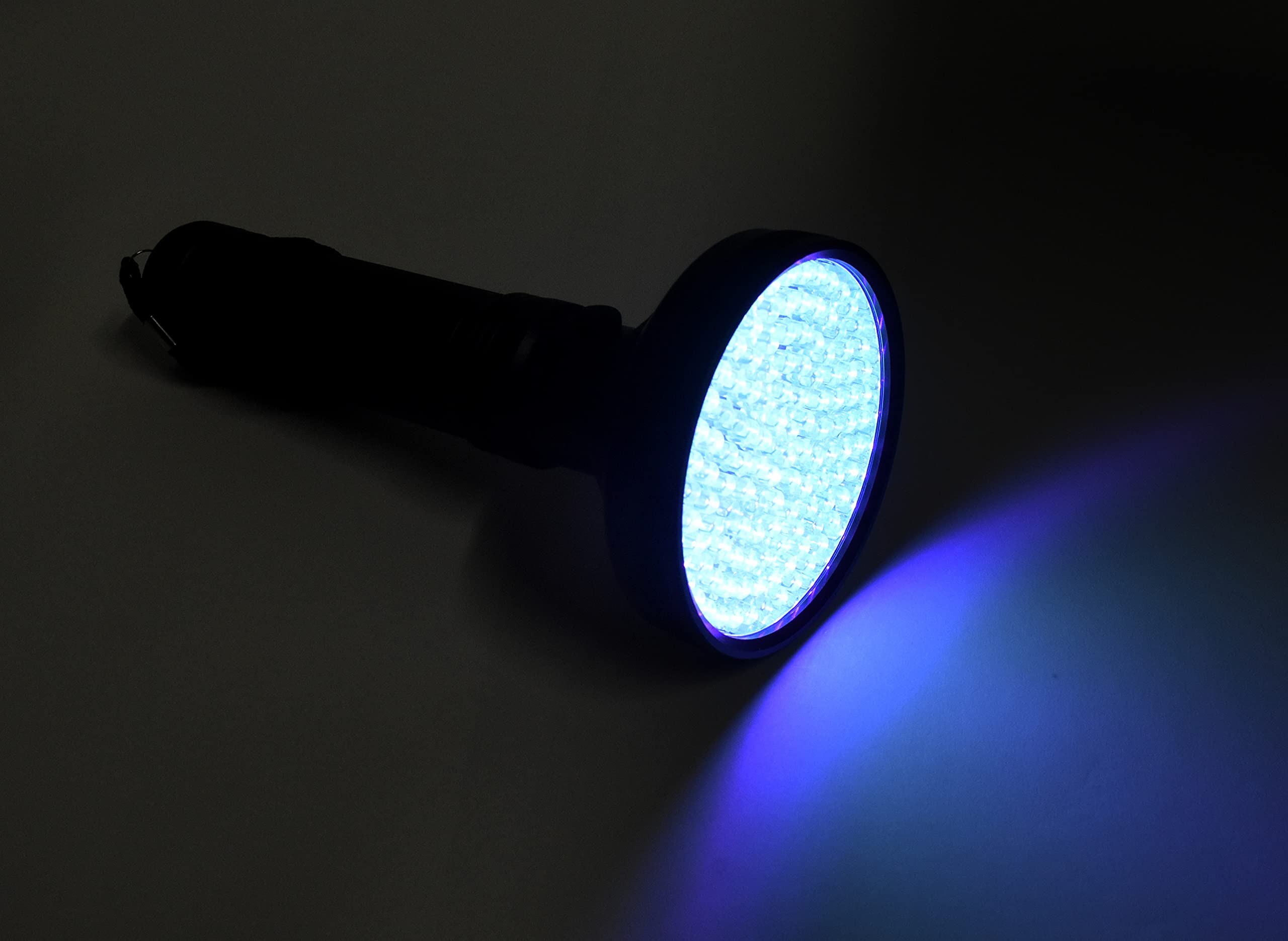 Alt View 1. HQRP - 128 LED 395 nm UV Blacklight Flashlight - Urine Detection, Hotel Inspection, Scorpion Hunting.