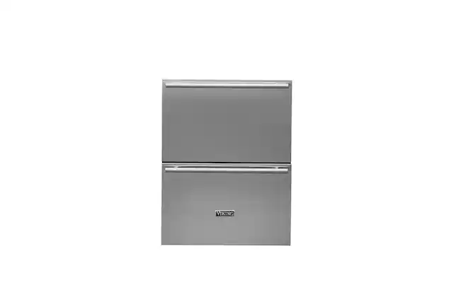 Front. Viking - 24" Classic Panel Refrigerated Drawers for FDUI5242D - Stainless.