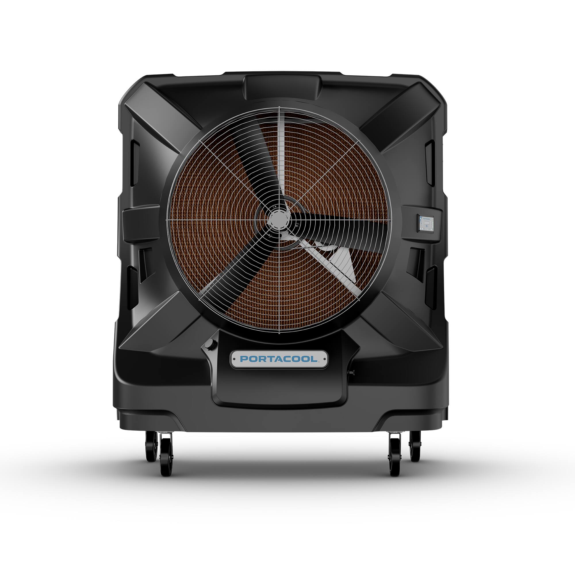 Front. Portacool - Apex 6500 Wi-Fi Enabled Portable Evaporative Cooler - Black, Textured.