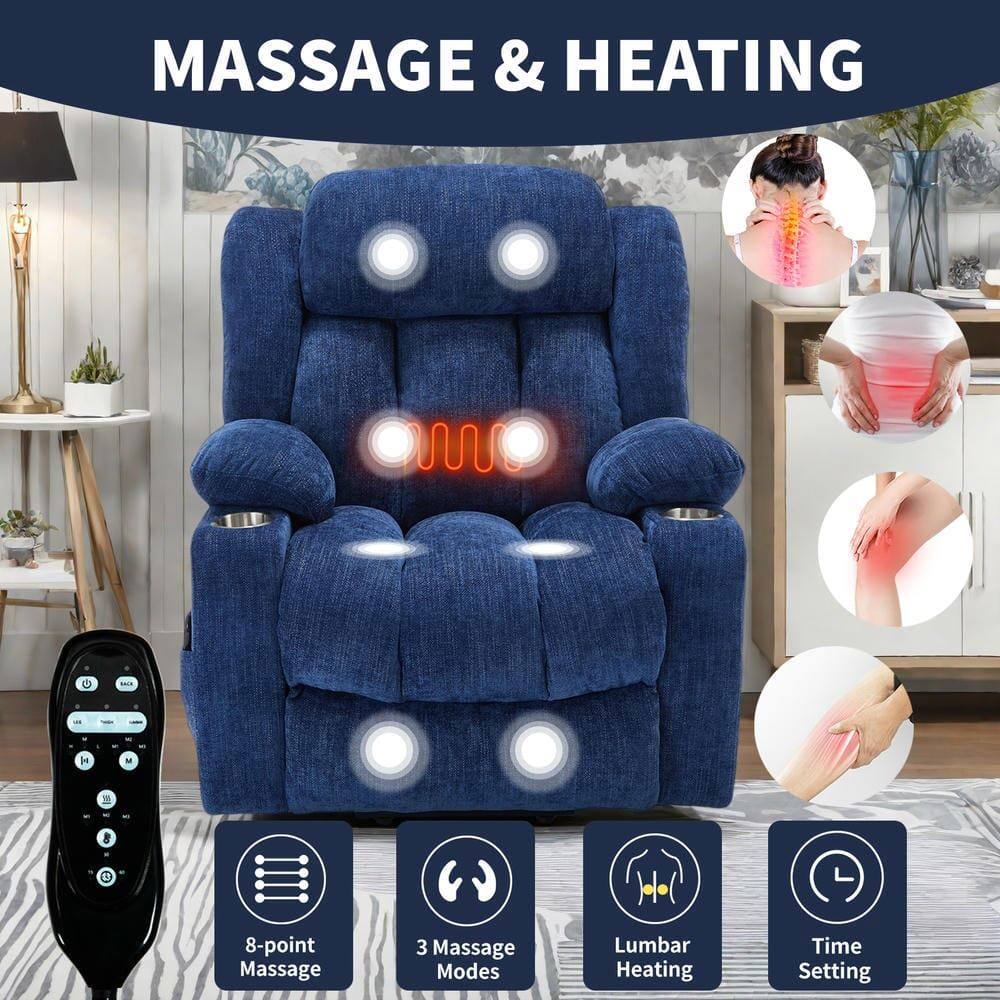 MASSAGE & HEATING

- 8-point Massage
- 3 Massage Modes
- Lumbar Heating
- Time Setting