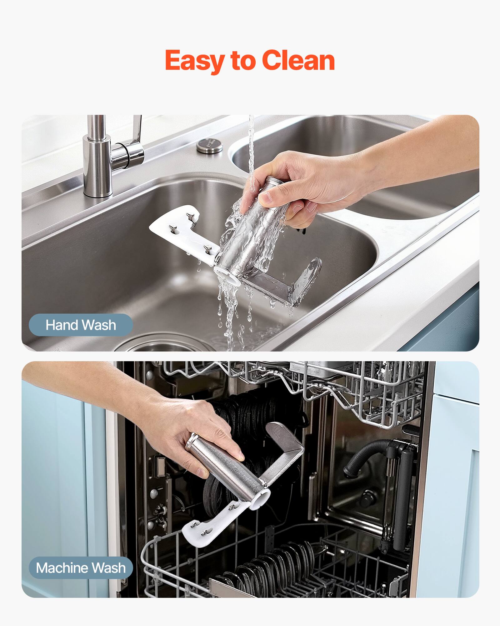 Easy to Clean

Hand Wash

Machine Wash