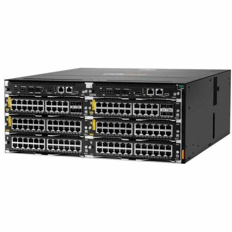 Alt View 2. HP - Aruba CX 5420 Switch Chassis - Manageable - 10 Gigabit Ethernet - 10GBase-LRM - 3 Layer Supported - Modular - 1600 W - Black.