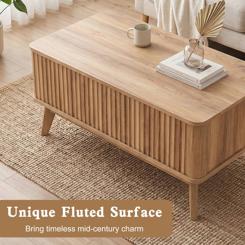 Unique Fluted Surface  
Bring timeless mid-century charm