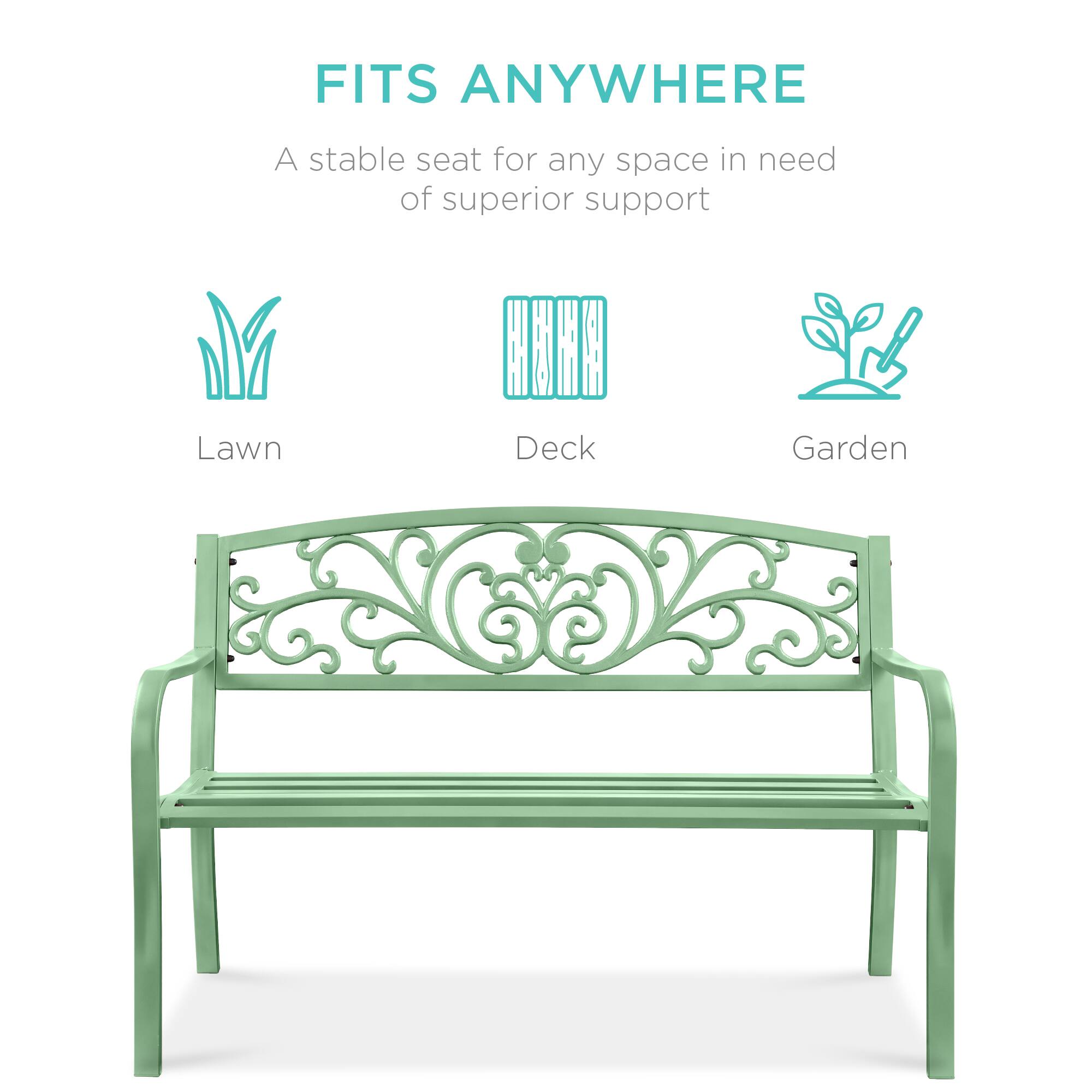 FITS ANYWHERE  
A stable seat for any space in need of superior support  

Lawn  
Deck  
Garden