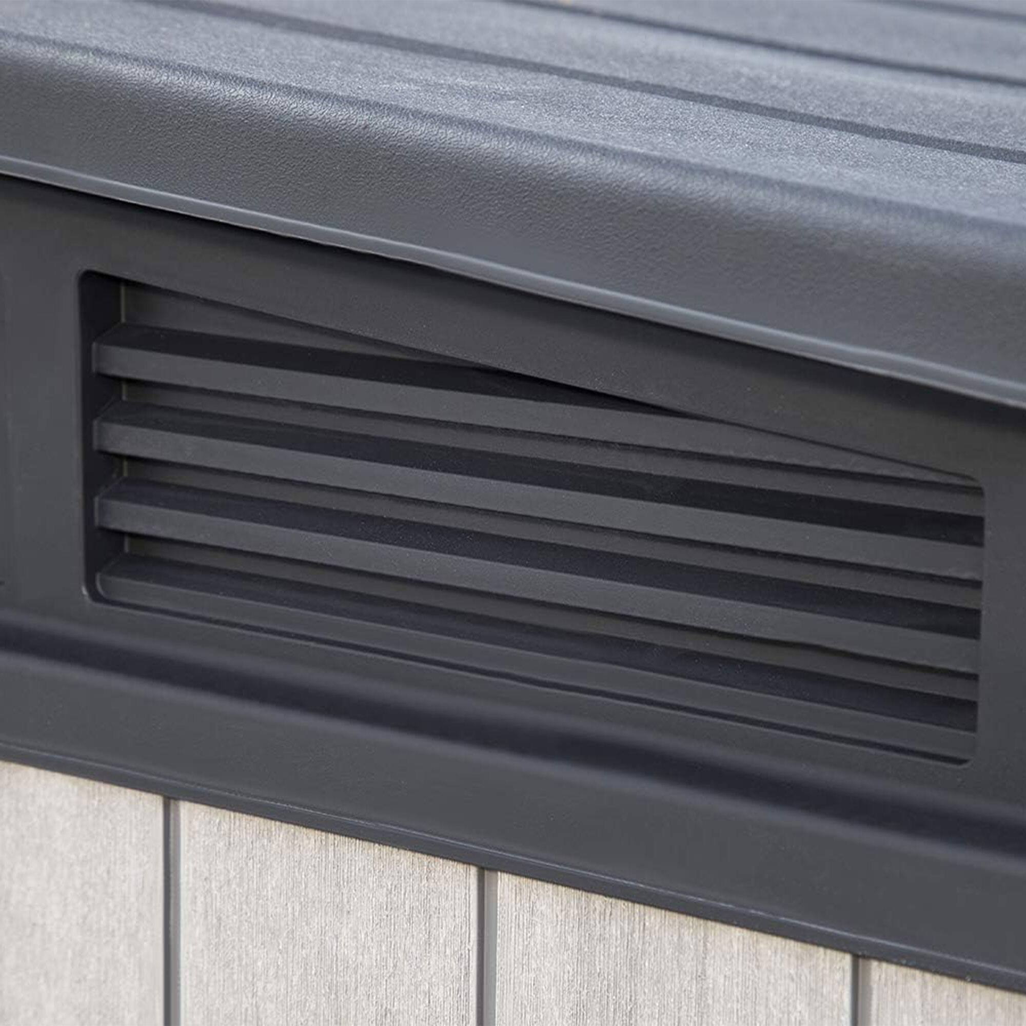 Alt View 7. Keter - Keter KET-237831 Elite Store Outdoor Storage Shed Patio Furniture for Tools - Gray.