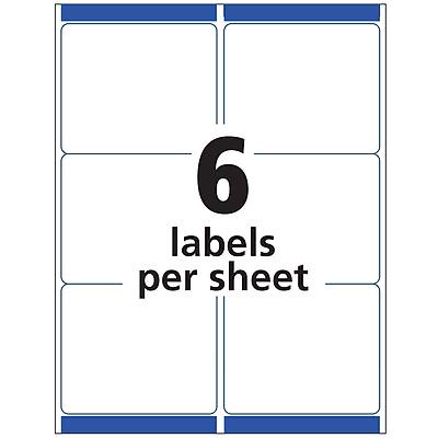6 labels per sheet
