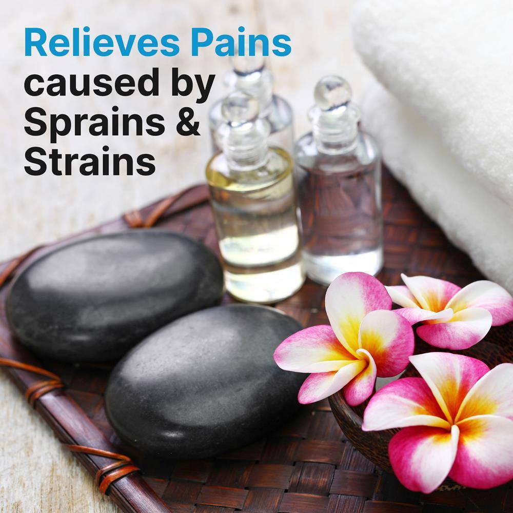 Relieves Pains caused by Sprains & Strains